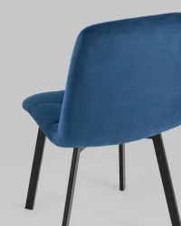 Стул Oliver Square велюр Синий